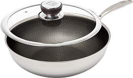 Wok HENSSLERS "HENSSLERS Edelstahl Wok inkl.