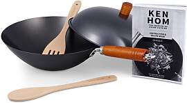 Wok KEN HOM "Classic", grau (anthrazit), 