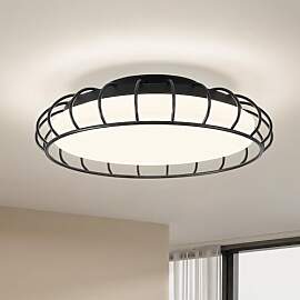 WOKNOS LED deckenlampe in Schwarz, Metel Bird Cage 