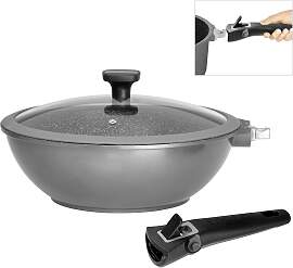 Wok STONELINE "Imagination PLUS", grau