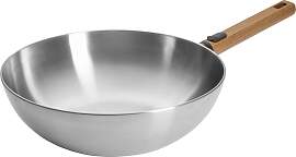 Wok WOLL "Logic Steel", silberfarben,