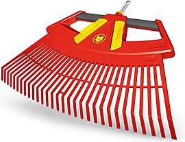 WOLF Garten 4-in-1-Laubrechen, 49x28.5x14 cm, Rot