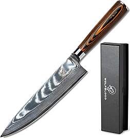 Wolfblood Damastmesser Küchenmesser XL (32cm)