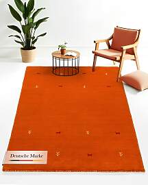 Wollteppich CARPETFINE "Gabbeh Uni, auch als