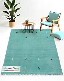 Wollteppich CARPETFINE "Gabbeh Uni, auch als
