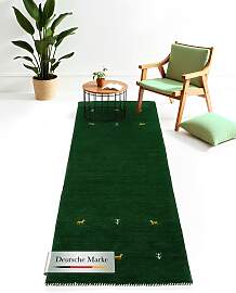 Wollteppich CARPETFINE "Gabbeh Uni, auch als