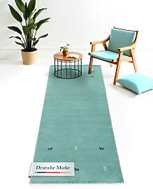 Wollteppich CARPETFINE "Gabbeh Uni, auch als