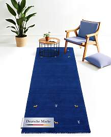 Wollteppich CARPETFINE "Gabbeh Uni, auch als