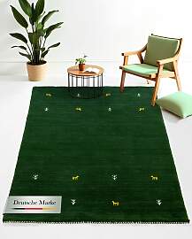 Wollteppich CARPETFINE "Gabbeh Uni, auch als