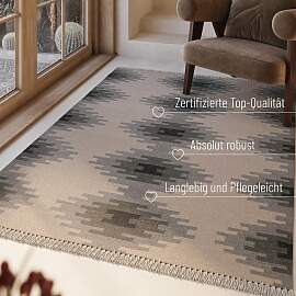 Wollteppich GREEN LOOOP "Belle", beige