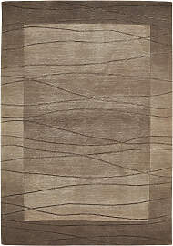 Wollteppich LUXOR LIVING "Lineo", braun