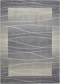 Wollteppich LUXOR LIVING "Lineo", silber 