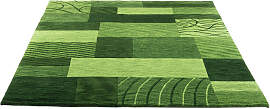 Wollteppich THEKO "Domas 4028", grün,