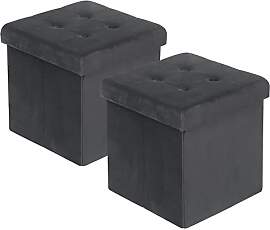 WOLTU 2er Set Faltbarer Sitzhocker, Sitzwürfel