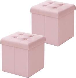 WOLTU 2er Set Sitzbank mit Stauraum Sitzhocker