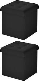 WOLTU 2er Set Sitzhocker mit Stauraum, Faltbarer