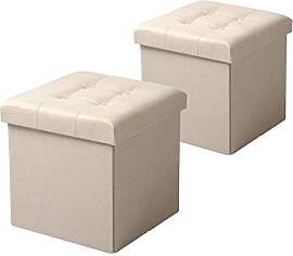 WOLTU 2er Set Sitzhocker mit Stauraum Sitzwürfel