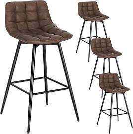 WOLTU 4er Set Barhocker Barstuhl Hocker
