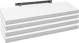 WOLTU 4X Wandregal Wandboard Bücherregal Regale