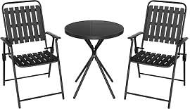 WOLTU Balkonmöbel 3 teilig Balkonstuhl Klappbar