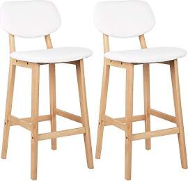 WOLTU Barhocker 2er Set Barstühle gut gepolsterte 
