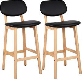 WOLTU Barhocker 2er Set Barstühle gut gepolsterte 