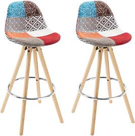 WOLTU Barhocker 2er Set Barstuhl aus Leinen