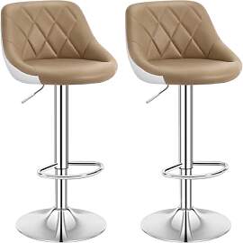 WOLTU Barhocker 2er Set, Barstuhl mit Lehne,