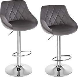 WOLTU Barhocker 2er Set, Barstuhl mit Lehne,