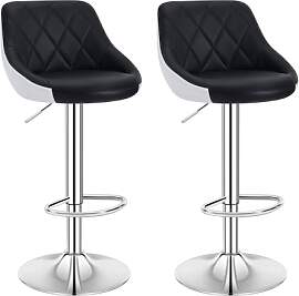 WOLTU Barhocker 2er Set, Barstuhl mit Lehne,