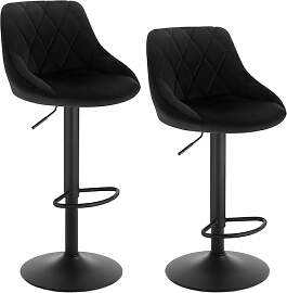 WOLTU Barhocker 2er Set, Barstuhl mit Lehne,