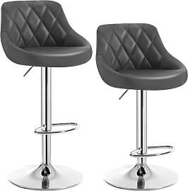WOLTU Barhocker 2er Set, Barstuhl mit Lehne,