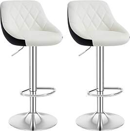 WOLTU Barhocker 2er Set, Barstuhl mit Lehne,
