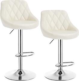 WOLTU Barhocker 2er Set, Barstuhl mit Lehne,