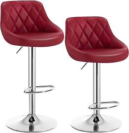 WOLTU Barhocker 2er Set, Barstuhl mit Lehne,