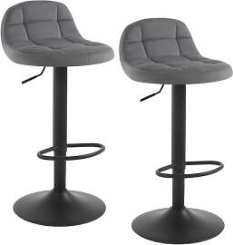 WOLTU Barhocker 2er Set Barstuhl mit Rückenlehne