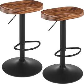 WOLTU Barhocker 2er Set, Hocker höhenverstellbar