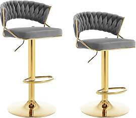 WOLTU Barhocker 2er Set höhenverstellbar,