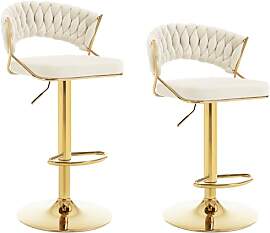 WOLTU Barhocker 2er Set höhenverstellbar,