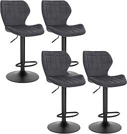 WOLTU Barhocker 4er Set höhenverstellbarer Hocker 
