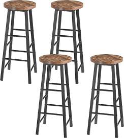 WOLTU Barhocker 4er Set mit Fußstütze, 71 cm