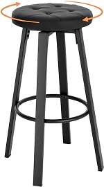 WOLTU Barhocker mit drehbarem Sitz Φ 35,5 cm,