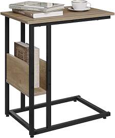 WOLTU Beistelltisch C Form, Couchtisch mit
