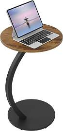WOLTU Beistelltisch C Form, Couchtisch rund,