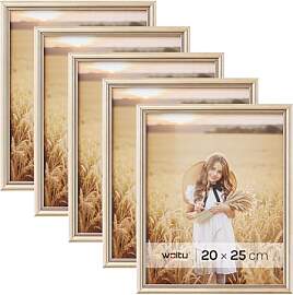 WOLTU Bilderrahmen 20x25 cm Gold, 3er Set