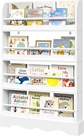 WOLTU Bücherregal Kinder, Kinderregal mit 4