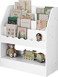 WOLTU Bücherregal Kinder, Kinderregal, weißes