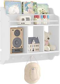 WOLTU Bücherregal Kinder, Wandregal Schweberegal