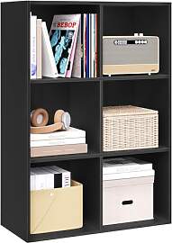 WOLTU Bücherregal mit 6 Fächern, Würfelregal