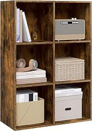 WOLTU Bücherregal mit 6 Fächern, Würfelregal